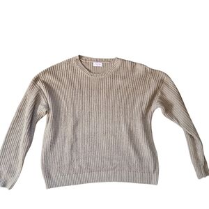 Pink Lily Oversized Tan Sweater